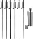 x6 Silver 146cm Garden Fire Tiki To