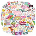 YAMIOW 160pcs Cute Positive Words Stickers for Kids Teens Adults, VSCO Trendy Stickers for Girls, Inspirational Stickers for Water Bottle Laptop Scrapbooking, Waterproof Vinyl Stickers Pack