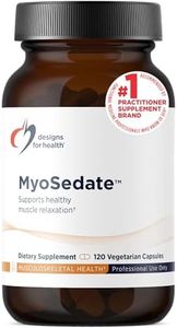 Designs for Health MyoSedate - Magnesium, Valerian Root, Passion Flower + Lemon Balm - Promotes Healthy Muscle Relaxation + Calm Support - Non-GMO Herb + Mineral Supplement (120 Capsules)