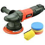 ZOTA Buffer Polisher, 15mm Long-Throw Orbital Polisher, 6" /850w Dual Action Polisher with Variable Speed/Soft Start/3 Professional Pads.