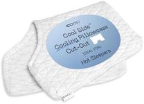 Coop Home Goods Cool Side Cut-Out Pillow Case, Queen Size Cooling Pillow Cases for Hot Sleepers, Two-Sided Pillow Covers, Cozy Side & Cool Side, Ultra Soft Lulltra Cool Technology