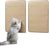 Nobleza 2PCS Cat Scratching Mat Natural Sisal Cat Scratch Mat Self-Adhesive Cat Scratching Pad Anti Cat Scratch Furniture Protector Cat Sofa Protector Cat Kitten Scratch Pad Beige 23.6x15.8in/60x40cm