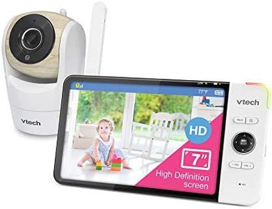 VTech Video Baby Monitor with 7” High Definition 720p Display, 360 Degree Panoramic Viewing Pan & Tilt HD Camera, VM919HD (White)