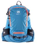 TerraWest Core 22 Ski Backpack (Recco Reflector & Back Protector Installed) (Ocean Blue/Orange)