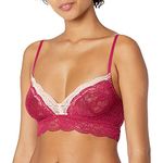 Cosabella Women's Tosca Sweetie Bralette, Deep Ruby/Powder Pink, Small