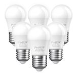 3W LED Light Bulb Equivalent 25 Watt Light Bulbs, ProPOW A15 LED Light Bulb Soft White 2700K Energy Saving Low Watt Light Bulbs, E26 Base Bulb for Home Bedroom(6 Pack)