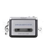 Portable USB Cassette Tape to PC MP3 CD Switcher Converter Cassette to MP3 Converter with Headphones Transfer Capture Audio Music Player