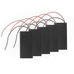 (PACK OF 5)18650 x 2 Cell battery holder with cover and On/Off Switch