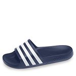 adidas Unisex Adilette Aqua Slides, Dark Blue/Ftwr White/Dark Blue, 9 UK