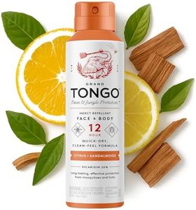 Grand Tongo DEET-Free Insect Repellent with Picaridin, The 12 Hour Protection, DEET Alternative - Citrus + Sandalwood