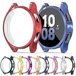 [10 Pack] RICHONE Compatible with Samsung Galaxy Watch 5/4 40mm 44mm Screen Protector Case, Full Protection Cover Soft TPU Bumper Frame Accessories (10 Colors, Galaxy Watch 5/4-40mm)