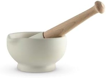 Milton Brook Pestle and Mortar, Vitrified Porcelain, Size 0, 10cm Diameter, White