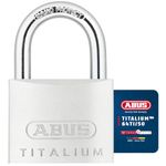 ABUS Titalium 64TI/50 padlock - basement lock with lock body made of special aluminium - hardened steel shackle - ABUS security level 6