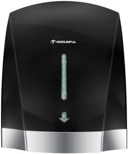 Black Hand Dryers for Bathrooms Commercial - modunful Electric Hand Dryer Touchless, Extra Quiet Low Noise(40db), Wall Mounted Type(1600W)