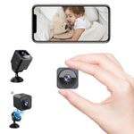 XEOOCE Mini Spy Camera with Night Vision, HD Hidden Cameras, Motion Detection and WiFi, Hidden Camera for Home Security, 1080P Nanny Cam and Surveillance with Automatic Night Vision