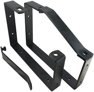 Keypak 2 Pack Universal Lockable Wall Ladder Rack Brackets Secure Storage, Black, 170 x 245 x 30mm