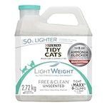 Tidy Cats Free & Clean Cat Litter, LightWeight Unscented Multi-Cat - 2.72 kg Jug