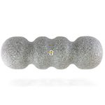 Rollga Foam Roller - STANDARD: Self Massage & Trigger Point Release Muscle Roller, Medium Density Foam Version (Silver)