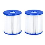 Bestway 58093-17 Size I Filter Cartridge for Pools, Blue/white, 3.1 x 3.5 Inch, Twin Pack