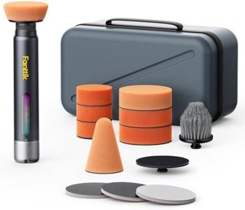 Fanttik P10 Pro Mini Car Buffer Polisher, 4000mAh Cordless Rotary Car Polisher Waxer, 2 Inch/3 Inch, 3 Variable Speed 300-950 RPM Car Detailing Kit for Polishing, Sanding, Waxing and Cleaning
