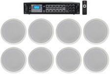 Rockville 6-Zone 70v Amplifier+(8) 