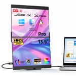 JSAUX FlipGo Pro 13.5" Dual Laptop Screen Extender, 2.2K Triple Laptop Monitor Extender, Portable IPS Dual-Screen Monitor Compatible with Windows/MacOS/Linux, Magnetic Design, DisplayLink, HiDPI