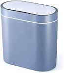 ELPHECO 2.5 Gallon Motion Sensor Bathroom Trash Can with Lid, Automatic Garbage Bin for Bathroom, Slim Plastic Narrow Bedroom Bathroom Trash Bin Garbage Can,Grey