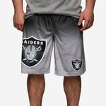 NFL Oakland Raiders Football Team Logo Gradient Big Logo Training Shorts, Team Color, Large