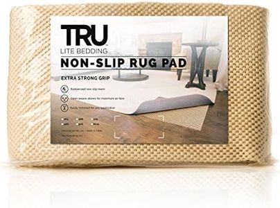 TRU Lite Extra Strong Non Slip Rug Pad - Non Slip Furniture Pad - Indoor Carpet Pad for Hardwood Floors - Anti Skid Mat - Anchors Rugs to Floors - Trim to fit Any Size - 5' x 8'