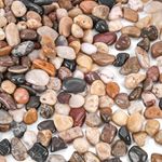 VGOODALL Mixed Colour Pebbles, 2Lb/900g Natural Decorative Pebbles Decorative Stones for Gardens Walls Indoor Outdoor Decorative Rocks