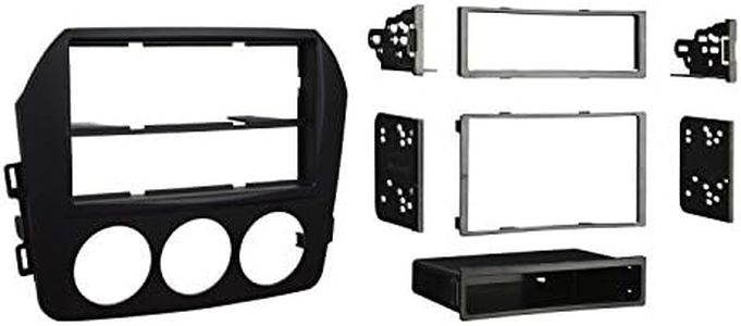 Metra 99-7519B Mazda Miata Installation Dash Kit for Single DIN or Double DIN/ISO Radios, Black