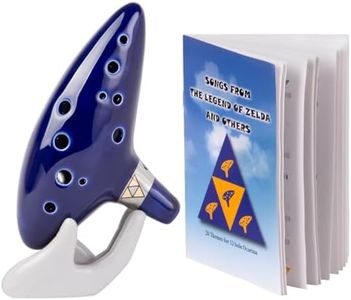 Deekec Zelda Ocarina with Song Book (Songs From the Legend of Zelda) 12 Hole Alto C Link's Zelda Ocarinas Gift for Zelda Fans with Display Stand Protective Bag