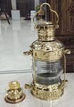 Nautical Brass Anchor Oil Lamp Leeds Burton Maritime Ship Lantern 14" Rustic Vintage Home Decor Gifts