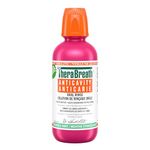 TheraBreath Anticavity Oral Rinse, Fights Cavities with Fluoride, Alcohol & Dye-Free Mouthwash, Certified Vegan, Halal, Kosher & Gluten-Free, Sparkle Mint, 473ml (Pack of 1)