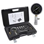 WiMas Cylinder Compression Tester, Compression Tester for Petrol Engine, Car and Motorcycle Engine Compression Tester Kit Compression Gauge Diagnostic Tool