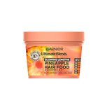 Garnier Ultimate Blends Pineapple Hair Food Multi-Use Mask, Glowing Lengths for Fine Hair, Up to 2X Less Split Ends, Boosted with Vitamins C, E, F, 400ml, No Artificial Colorants, Cruelty Free, Vegan