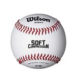 Wilson Practice and Soft Compression Baseballs, A1217, FS (One Dozen)