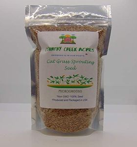 4 Ounce Cat Grass Seeds - Hard Red Wheat- Wheatgrass Non GMO - Country Creek Acres LLC - Grown in The USA