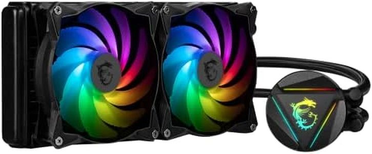 MSI MAG CoreLiquid 240R V2 - AIO ARGB CPU Liquid Cooler - Rotating Cap Design - LGA 1700 Ready - 240mm Radiator - Dual 120mm ARGB PWM Fans