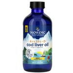 Nordic Naturals, Arctic-D Cod Liver Oil, 1060mg Omega-3 from Cod Liver Oil, with EPA and DHA, Lemon Flavour, 237ml, Lab-Tested, Soy Free, Gluten Free, Non-GMO