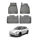 Nomad Floor Liner Compatible with Tesla Model Y 2021+ Tailored All Weather 3D Moulded Floor Mats Black Premium Recyclable Thermoplastic Custom Fitted Accessory Pet Safe Friendly & Waterproof