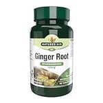 Natures Aid Ginger Root 500 mg 90 Tablets (Botanical Supplement, Providing Gingerols and Shogaols, Vegan Society Approved, Made in the UK)