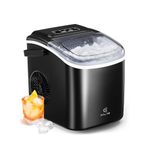 Kilig H01B Countertop Ice Maker Machine | 9 Bullet Ice Cubes in 6 Min| Portable Ice Maker Machine with Self-Cleaning| Kilig Ice Maker for Home/Kitchen/Office/Party -Black