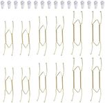 Fasunry 12 Pack Plate Hangers, 8 10 12 Inch Wall Plate Hangers and 16 Pack Wall Hooks, Compatible 7.5 to 12.5 Inch Decorative Plates, Antique China, Antique Plates and Arts