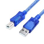 Pipestation USB Printer Cable 1.5m - High-Speed Printer Cable Lead - Universal Printer Cable to USB - Printer USB Cable for Printer, Scanner, Fax Machine - USB to Printer Cable Type A Male to B Male