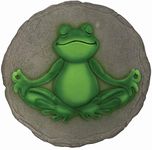 Spoontiques 13248 Yoga Frog Stepping Stone, Multicolor