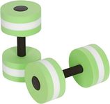 Trademark Innovations Water Aerobics Aquatic Exercise Dumbbells (Light Green.66 lbs, 11 x 6-Inch, Set of 2)