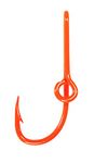 BT Outdoors Eagle Claw Bright Orange Hat Hook Fish Hook for Hat Bright Orange Fish Hook Money/Tie Clasp