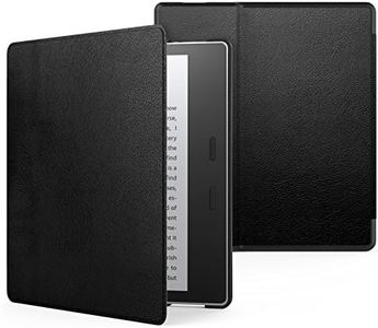 MoKo Case Fits All-New 7“ Kindle Oasis (9th and 10th Generation ONLY, 2017 and 2019 Release), Premium Ultra Lightweight Shell Cover with Auto Wake/Sleep - Black