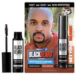 Blackbeard for Men - Temporary Brush On Colour 12ml (0.40oz) - Brown Black (Brown Black X1)